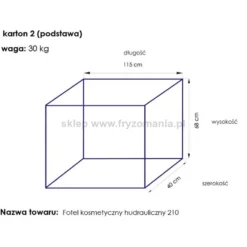 Activ A-210 Fotel kosmetyczny hydrauliczny, biały