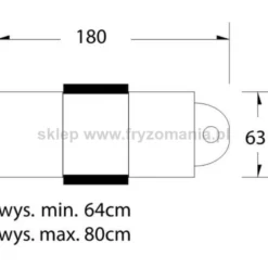 Activ A 210 Fotel kosmetyczny obrotowy szary, hydrauliczny dostępny w 48h
