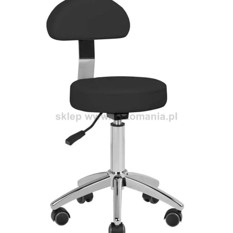 Activ Am-304 Taboret kosmetyczny biały lub czarny, dostępny w 48h