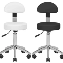 Activ Am-304 Taboret kosmetyczny biały lub czarny, dostępny w 48h