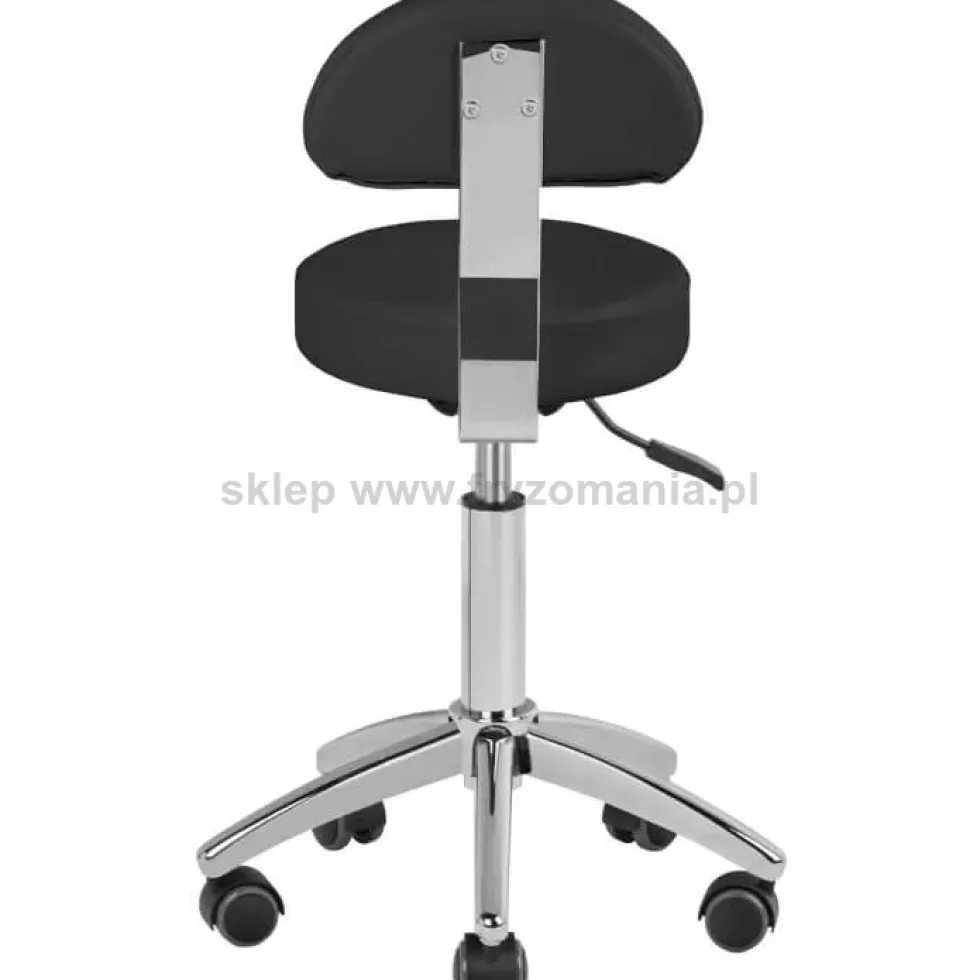 Activ Am-304 Taboret kosmetyczny biały lub czarny, dostępny w 48h