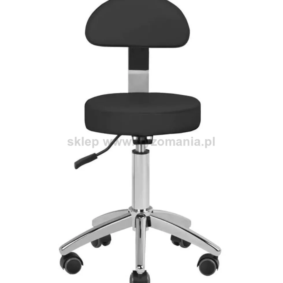 Activ Am-304 Taboret kosmetyczny biały lub czarny, dostępny w 48h