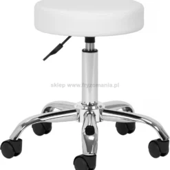 Activ AM-310v Taboret kosmetyczny biały, dostępny w 48h