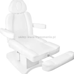 Activ AZZURRO 708A Fotel kosmetyczny elektryczny, biały podgrzewany dostępny w 48h