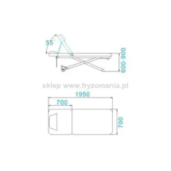 Activ AZZURRO 329E 1 silnikowa Leżanka kosmetyczna biała dostępna 48h
