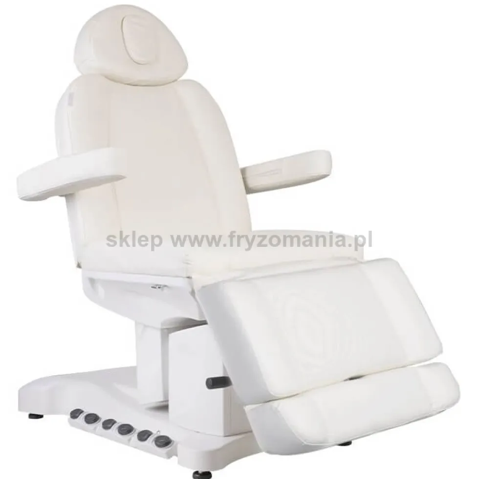 Activ Azzurro Fotel 708B Exclusive, fotel kosmetyczny elektryczny biały, dostępny w 48h