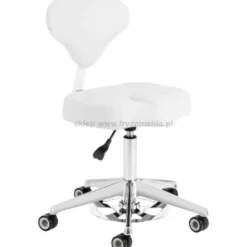 Activ Azzurro 156-F taboret kosmetyczny biały, dostępny w 48h