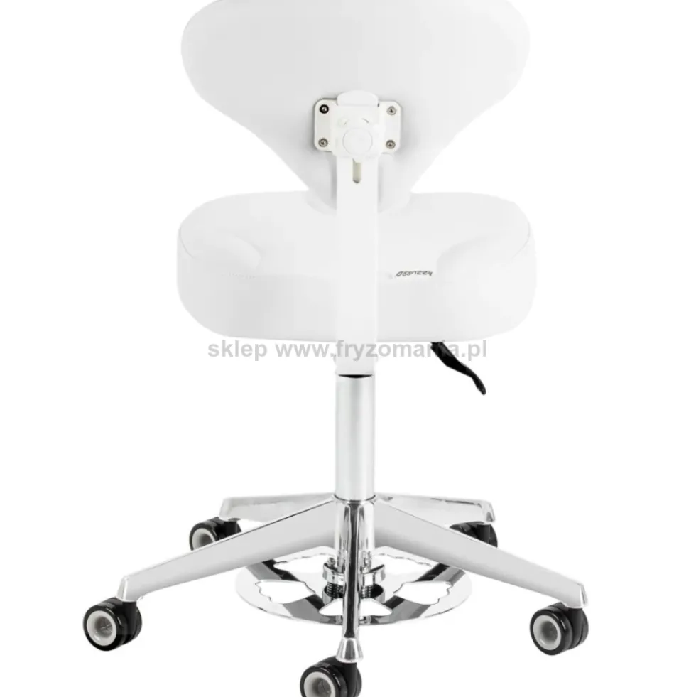 Activ Azzurro 156-F taboret kosmetyczny biały, dostępny w 48h