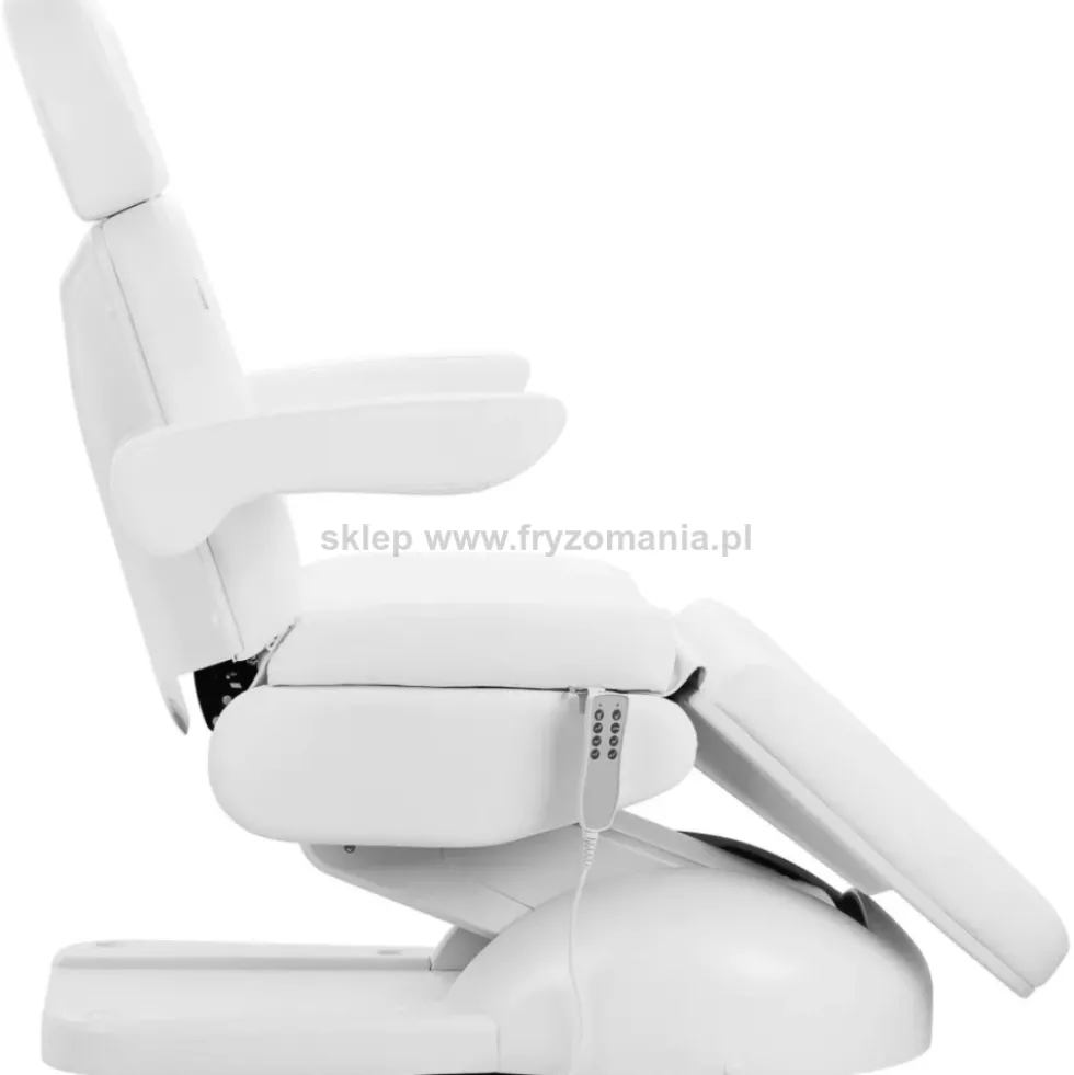 Activ Azzurro Lux Fotel kosmetyczny elektryczny z kołyską, biały, 4 siłowniki, dostępny w 48h