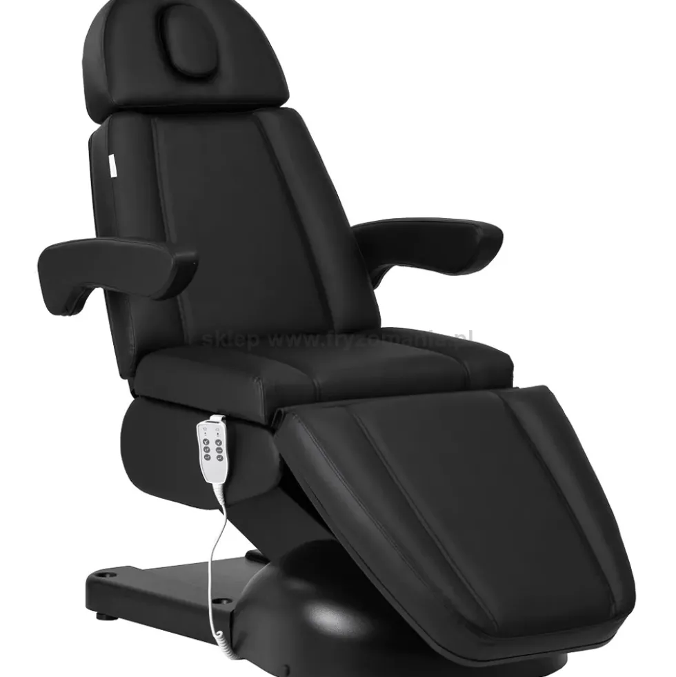 Activ Azzurro Lux Fotel kosmetyczny elektryczny, czarny, 3 siłowniki, dostępny w 48h