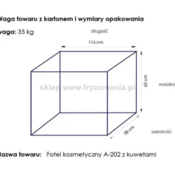 Activ Basic 202 Fotel kosmetyczny czarny z kuwetami