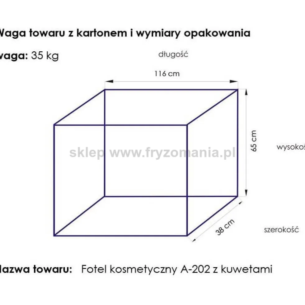 Activ Basic 202 Fotel kosmetyczny czarny z kuwetami