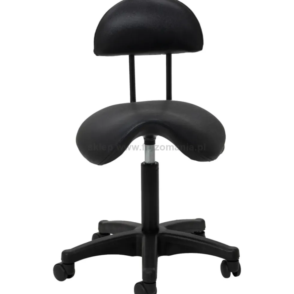 Activ 6001B taboret kosmetyczny czarny, dostępny w 48h