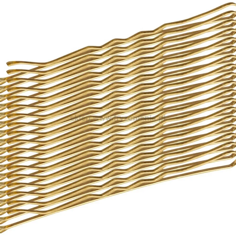 Activ E-64 Wsuwki fryzjerskie do włosów złote mix, 6cm 36szt.