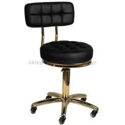 Activ Gold AM-961 Taboret kosmetyczny czarny