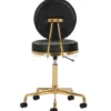 Activ H5 Taboret kosmetyczny, złoto-czarny dostępny w 48h