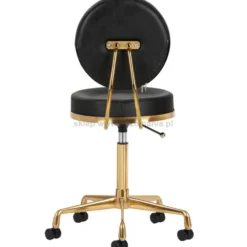Activ H5 Taboret kosmetyczny, złoto-czarny dostępny w 48h