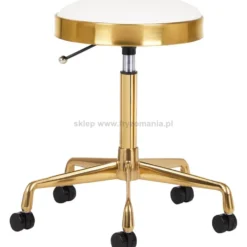 Activ H7 Taboret kosmetyczny, złoto-biały dostępny w 48h