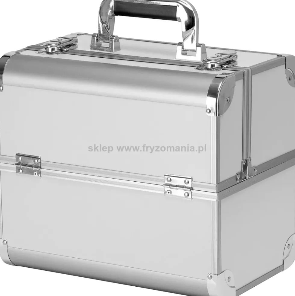 Activ Kuferek kosmetyczny, fryzjerski SC 40 srebrny, dostępny w 48H