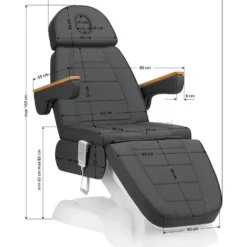 Activ LUX 273B Fotel kosmetyczny 3-silnikowy, elektryczny szary dostępny w 48h