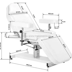 Activ Sillon A 210DH Fotel kosmetyczny hydrauliczny, biały z funkcją kołyski, dostępny w 48h
