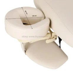 Activ Sillon Comfort Leżanka SPA kosmetyczna, kremowa z jasnobrązową podstawą, dostępna w 48H