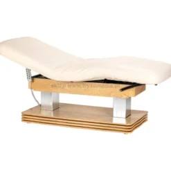 Activ Sillon Comfort Leżanka SPA kosmetyczna, kremowa z jasnobrązową podstawą, dostępna w 48H