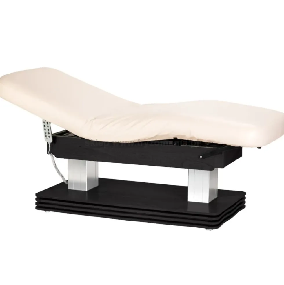 Activ Sillon Comfort Leżanka SPA kosmetyczna, kremowa z czarną podstawą, dostępna w 48H