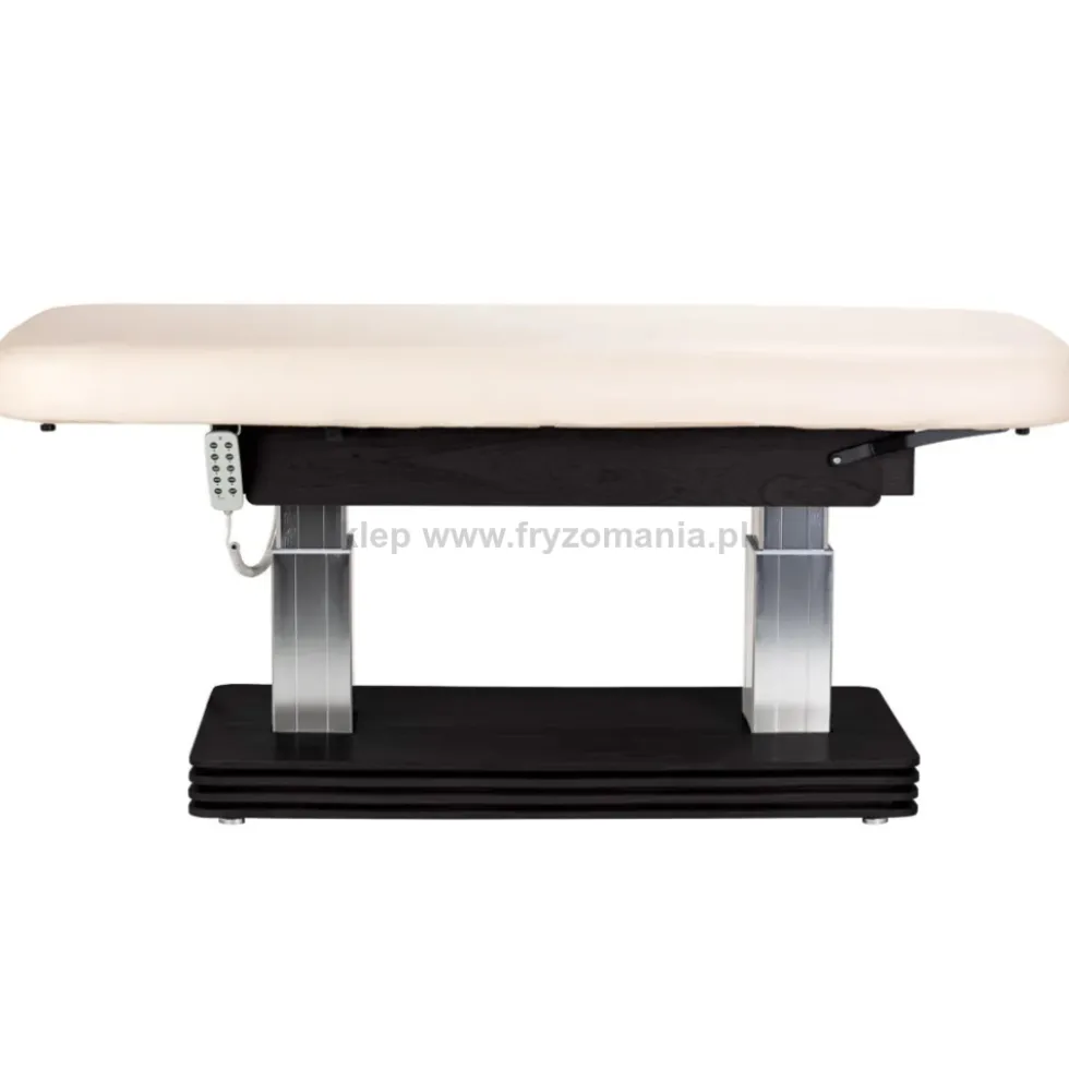 Activ Sillon Comfort Leżanka SPA kosmetyczna, kremowa z czarną podstawą, dostępna w 48H