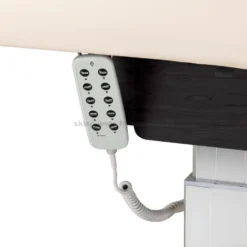 Activ Sillon Comfort Leżanka SPA kosmetyczna, kremowa z czarną podstawą, dostępna w 48H