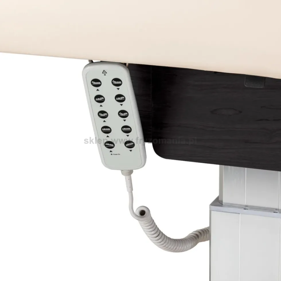 Activ Sillon Comfort Leżanka SPA kosmetyczna, kremowa z czarną podstawą, dostępna w 48H