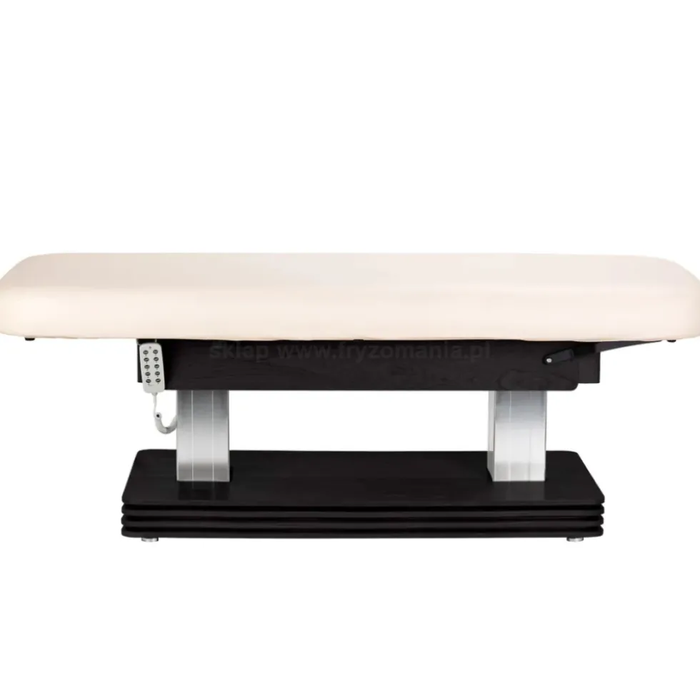 Activ Sillon Comfort Leżanka SPA kosmetyczna, kremowa z czarną podstawą, dostępna w 48H