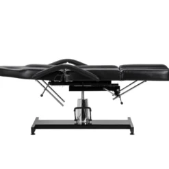 Activ Sillon 210 fotel kosmetyczny hydrauliczny, z kołyską i dzielonym podnóżkiem, czarny, dostępny w 48h