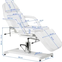 Activ Sillon 210 fotel kosmetyczny hydrauliczny z kołyską, biały, dostępny w 48h