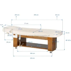 Activ Sillon Leisure Premium Leżanka SPA kosmetyczna, kremowa, dostępna w 48H