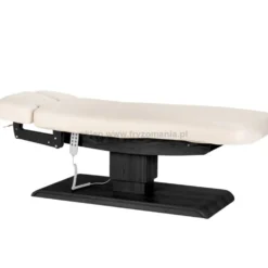 Activ Sillon Relax Leżanka SPA kosmetyczna, kremowa z czarną podstawą, dostępna w 48H