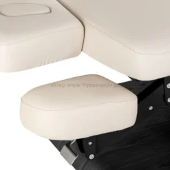 Activ Sillon Relax Leżanka SPA kosmetyczna, kremowa z czarną podstawą, dostępna w 48H