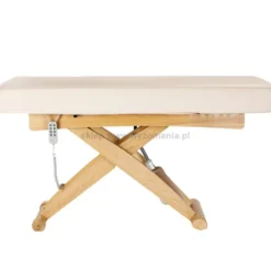 Activ Sillon Siesta Leżanka SPA kosmetyczna, kremowa z jasnobrązową podstawą, dostępna w 48H