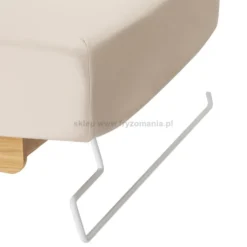 Activ Sillon Siesta Leżanka SPA kosmetyczna, kremowa z jasnobrązową podstawą, dostępna w 48H