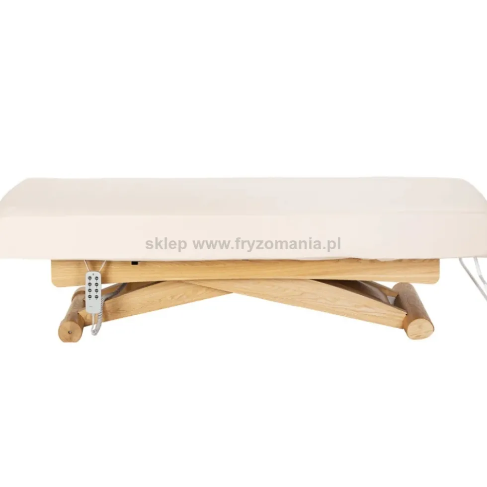Activ Sillon Siesta Leżanka SPA kosmetyczna, kremowa z jasnobrązową podstawą, dostępna w 48H