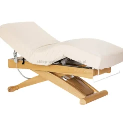 Activ Sillon Siesta Leżanka SPA kosmetyczna, kremowa z jasnobrązową podstawą, dostępna w 48H