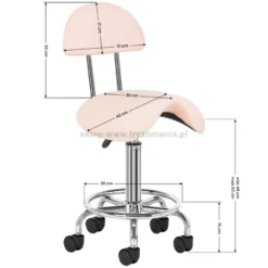 Activ 6001 Taboret kosmetyczny różowy, dostępny w 48H