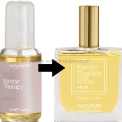 Alfaparf Keratin Therapy Lisse Design zestaw wygładzający włosy szampon 250ml i olejek 50ml