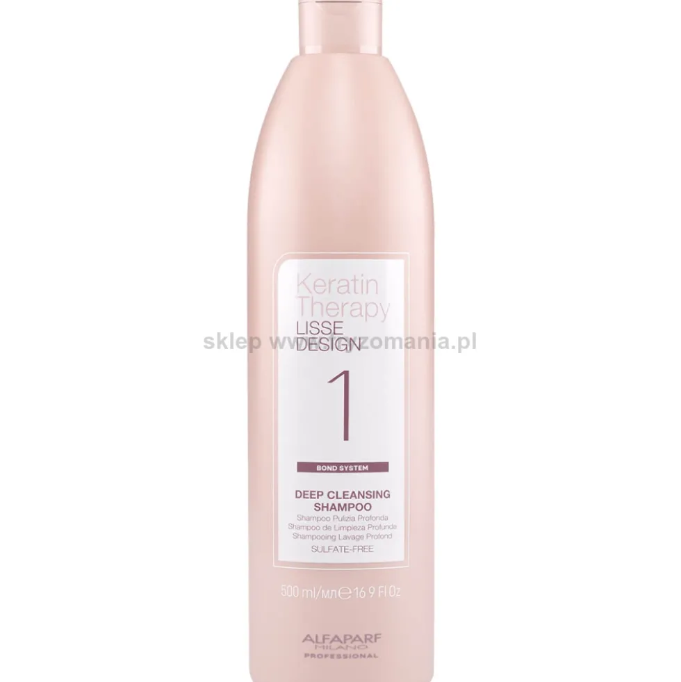 Alfaparf Keratin Therapy Lisse Design 1 Deep Cleansing Szampon oczyszczający przed keratyną 500ml