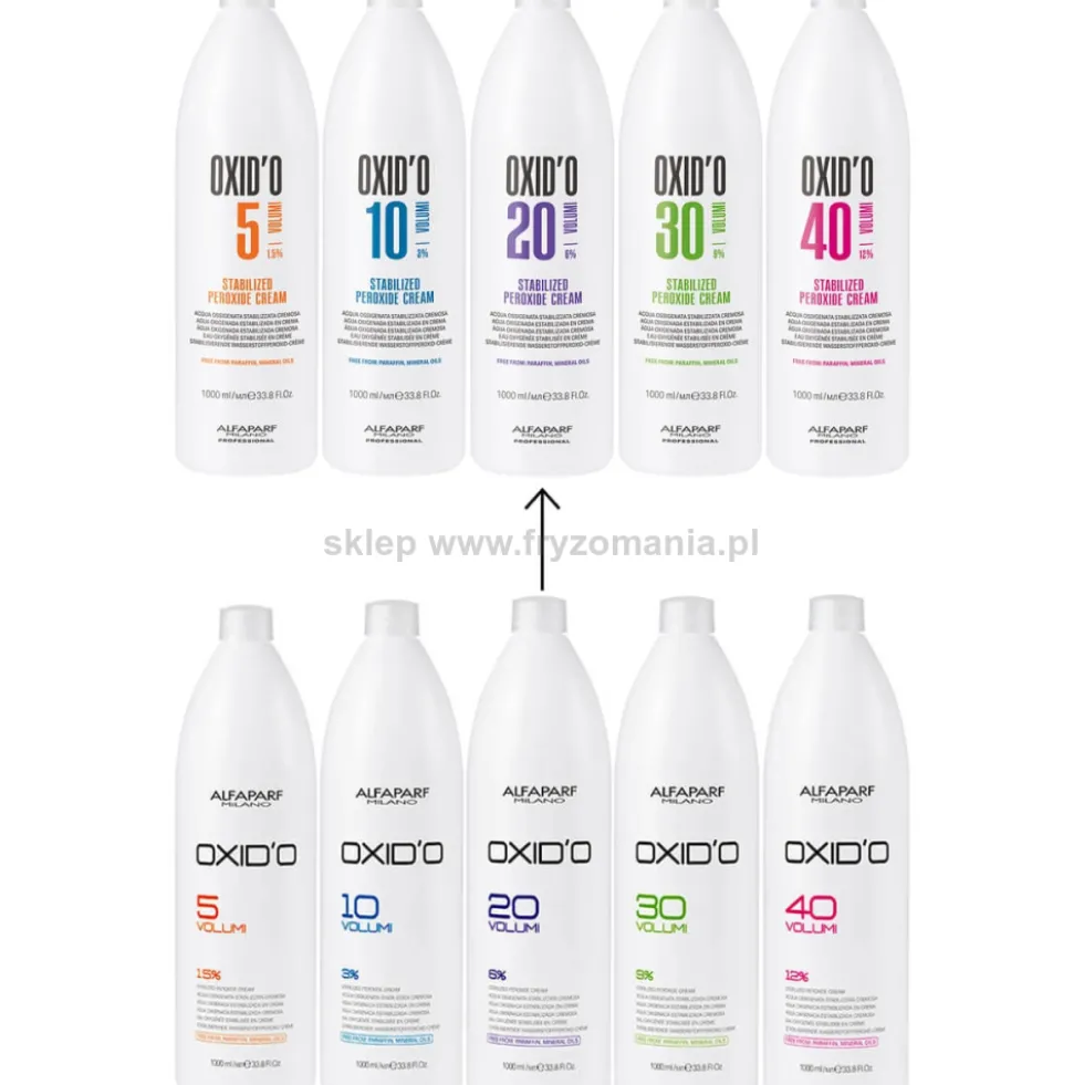 Alfaparf Oxido oxydant, emulsja utleniająca 1,5%, 3%, 6%, 9% lub 12% 1000ml