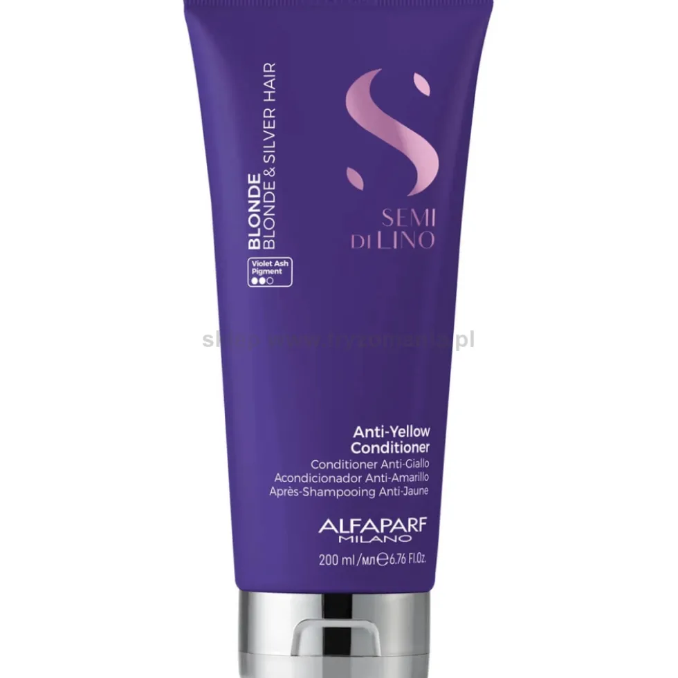 Alfaparf Semi Di Lino Blonde Anti-Yellow Odżywka do włosów blond i siwych 200ml
