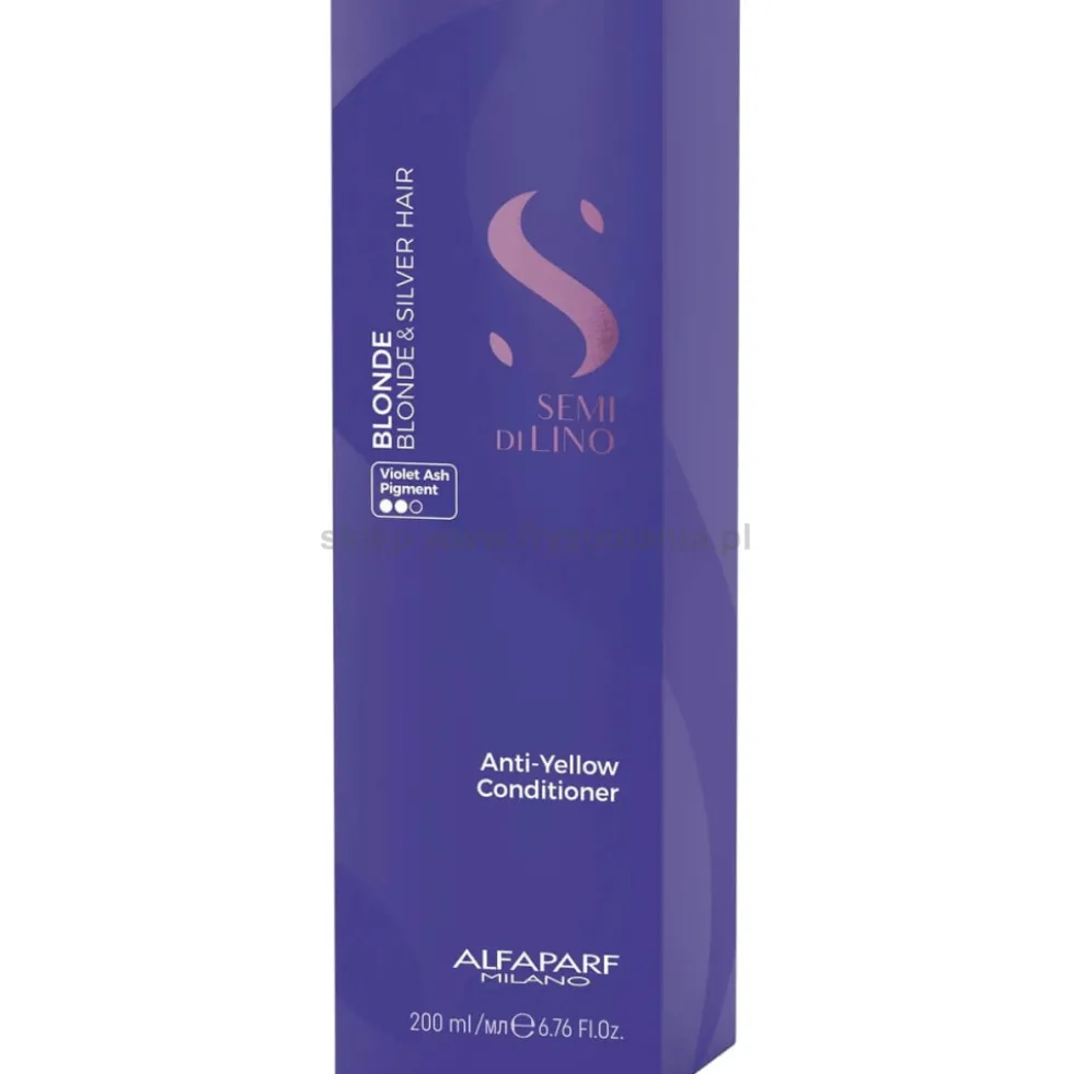 Alfaparf Semi Di Lino Blonde Anti-Yellow Odżywka do włosów blond i siwych 200ml