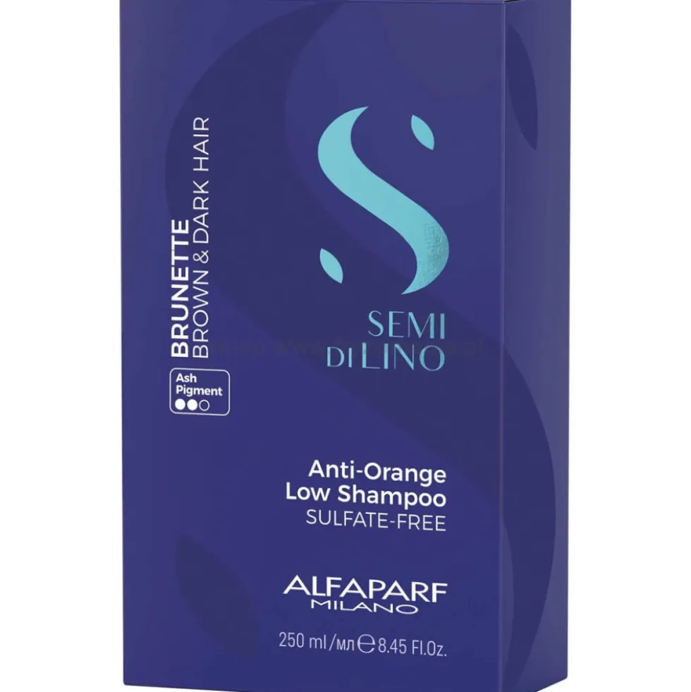 Alfaparf Semi Di Lino Brunette Anti-Orange Szampon do włosów brązowych i ciemnych 250ml