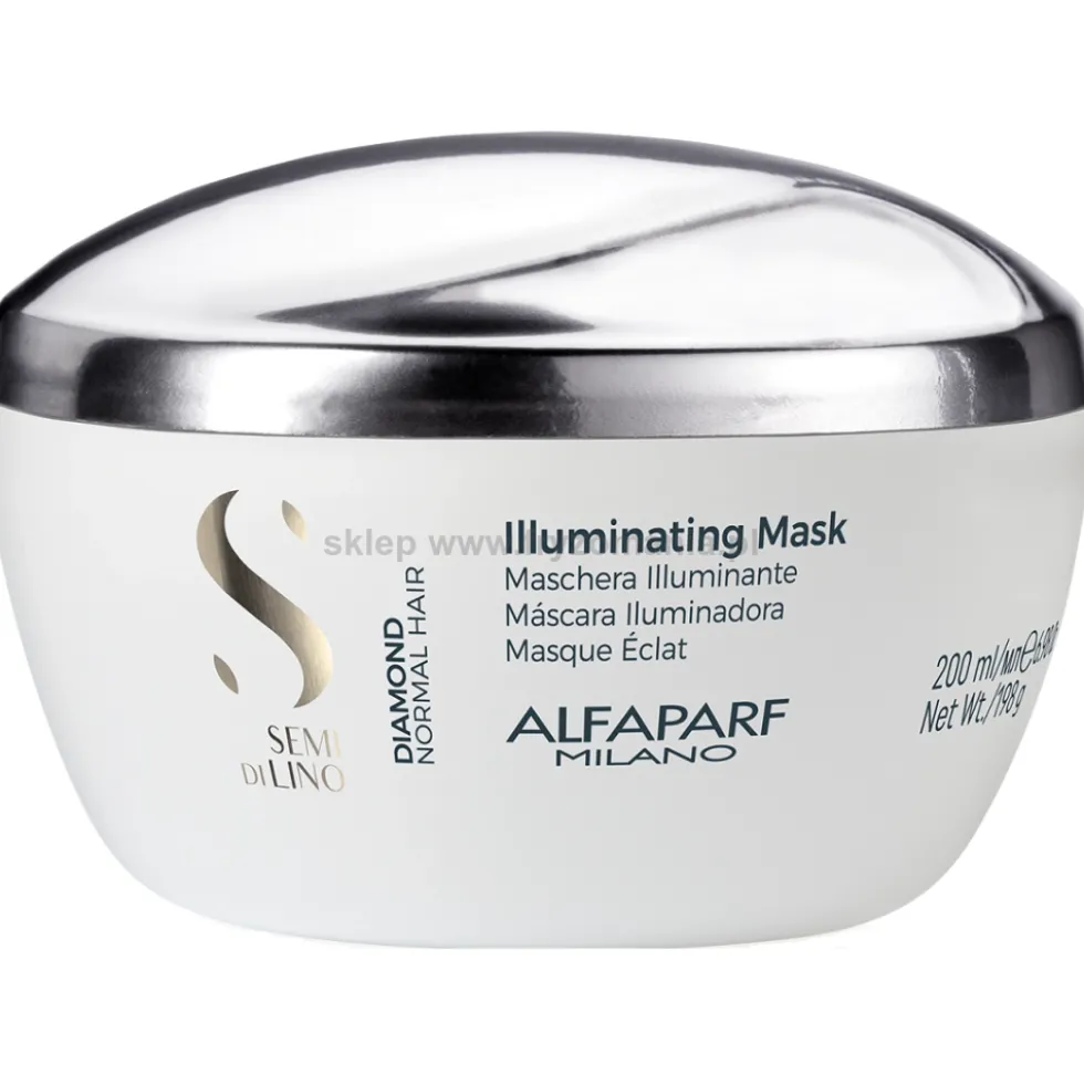 Alfaparf Semi Di Lino DIAMOND maska rozświetlająca do włosów normalnych 200ml