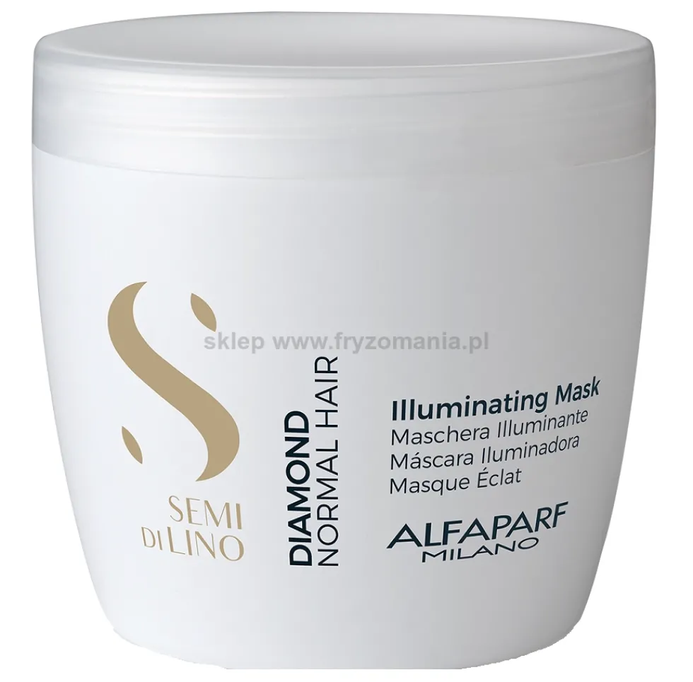 Alfaparf Semi Di Lino DIAMOND maska rozświetlająca do włosów normalnych 500ml